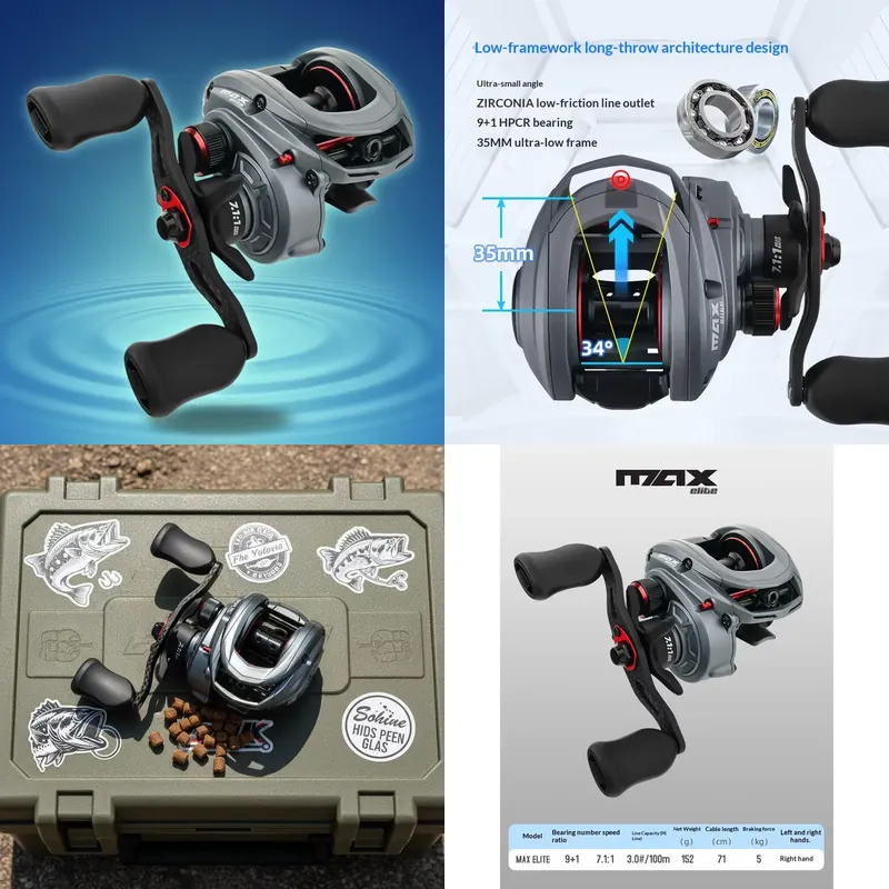 Baitcasting Reel - Mulinello da Pesca ZGLY Abu Garcia