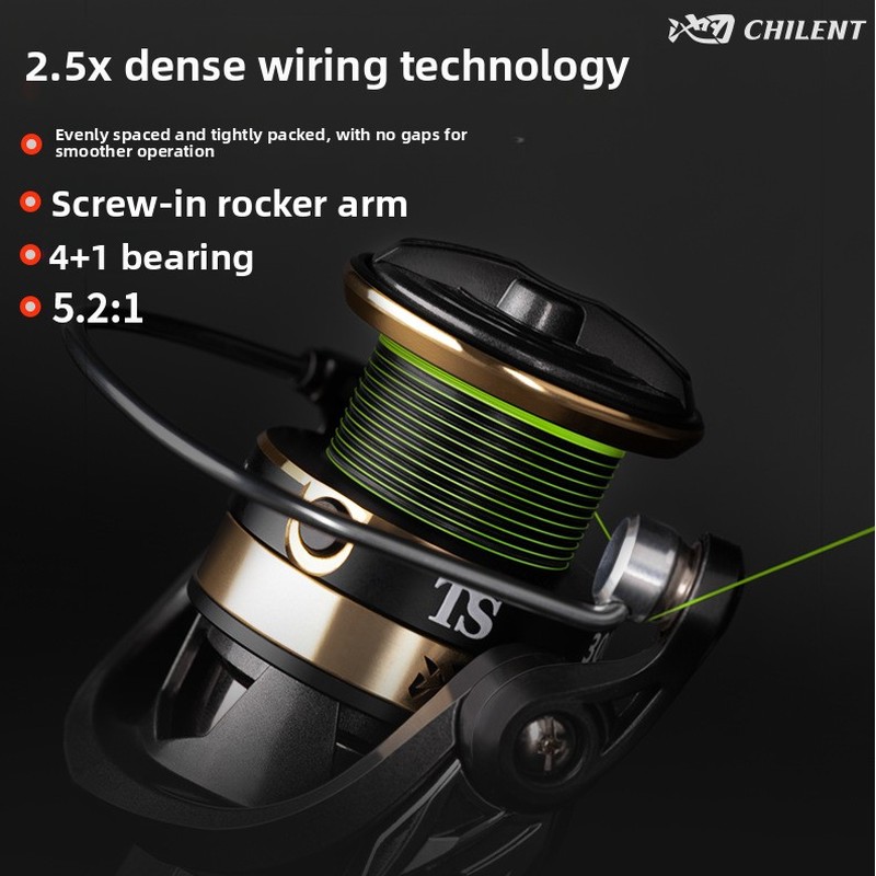 Ice Fishing Reel - Mulinelli da pesca in metallo con