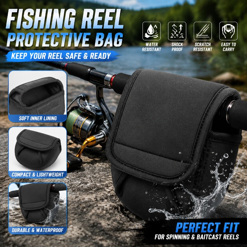 Reel Bag - Borsa Protettiva per Mulinello da Pesca,